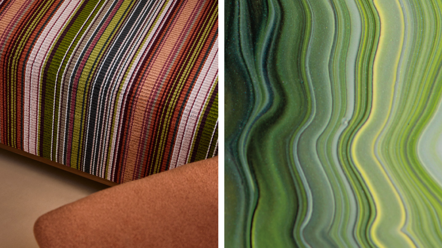 "Agate Stripe Textile with Agate Stone Inspiration"
